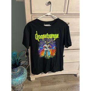 Unisex goosebumps black horrorland stump monster shirt large